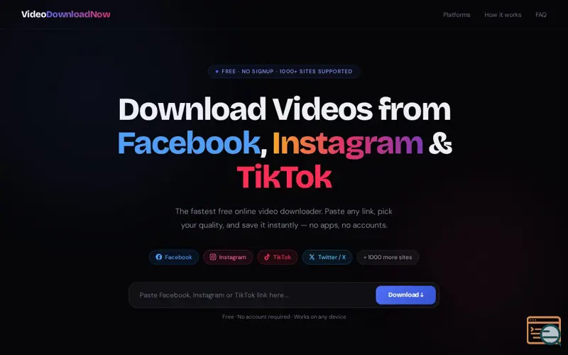 Screenshot of Video Downloader — Facebook, Instagram