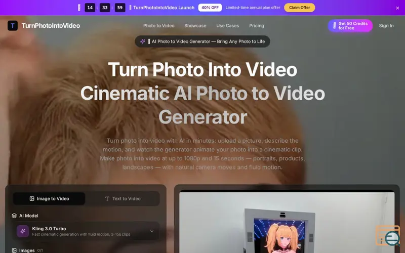 Screenshot of TurnPhotoIntoVideo