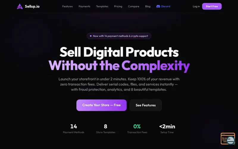 Screenshot of Sellup.io
