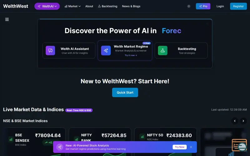 Screenshot of WelthWest