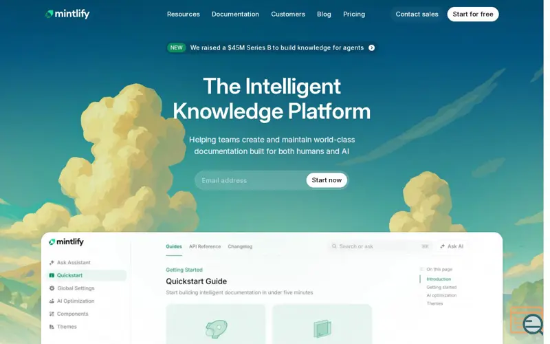 Screenshot of Mintlify Editor, a launch using MongoDB Atlas