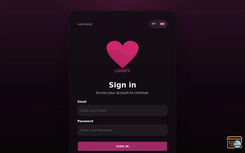 Screenshot of Lovefy, a launch using MercadoPago
