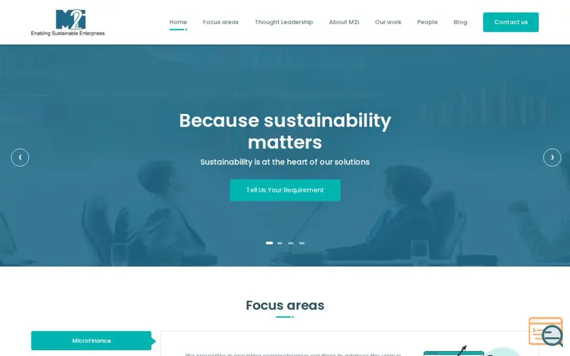 Screenshot of M2i Consulting