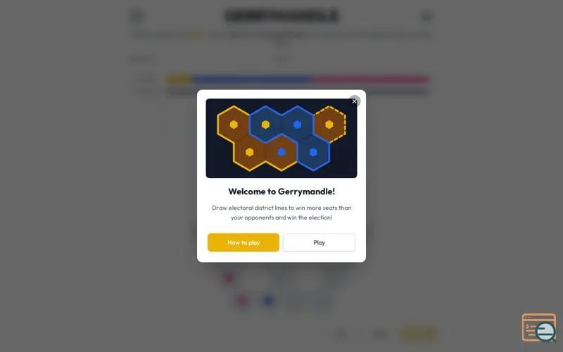 Screenshot of Gerrymandle
