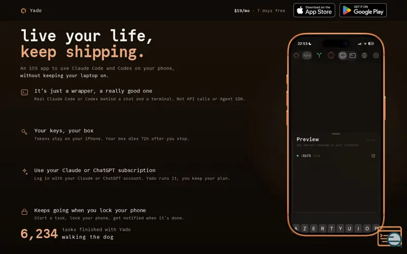 Screenshot of Yado