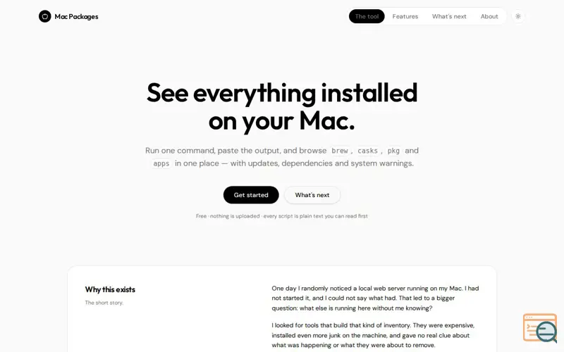 Screenshot of Mac Inventory