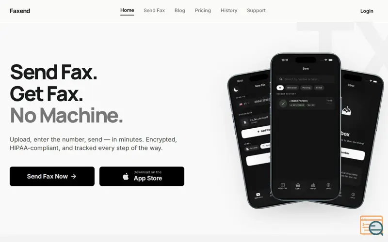 Screenshot of Faxend - Fax from iPhone