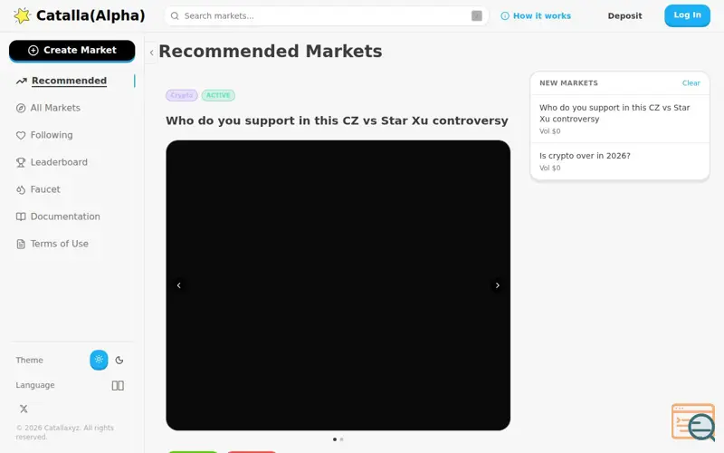 Screenshot of Catalla