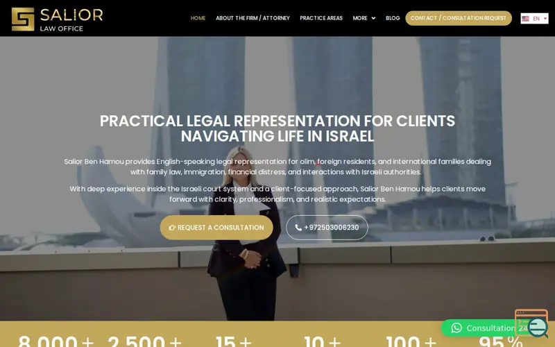 Screenshot of Cross-Border Family Law in Israel