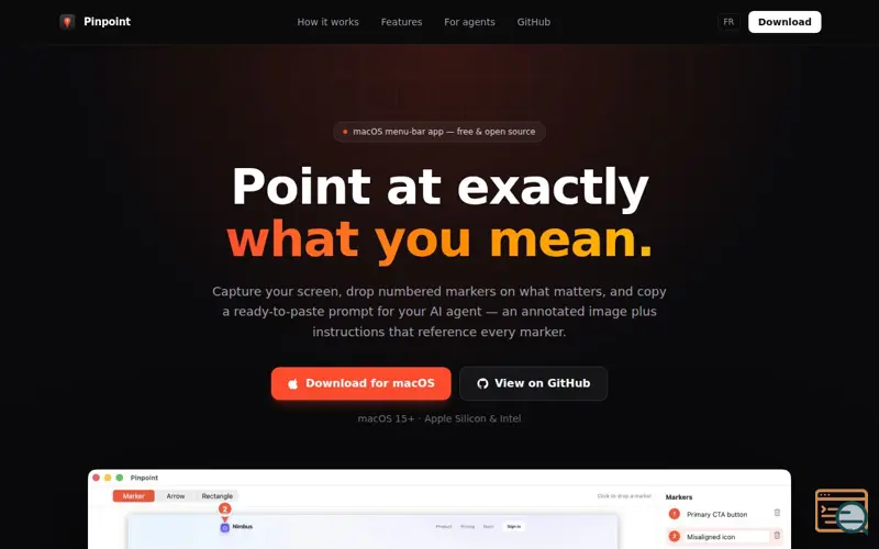 Screenshot of Pinpoint