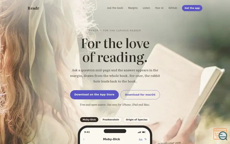Screenshot of Readr