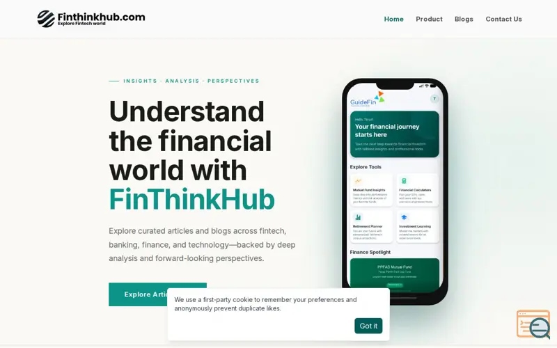 Screenshot of FinThinkHub