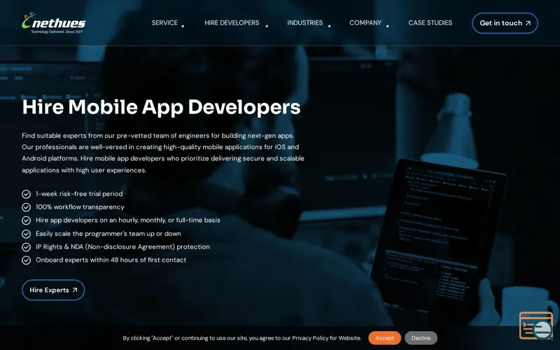 Screenshot of Hire App developer india, a launch using Amazon Alexa Web Analytics