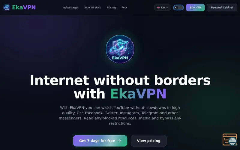 Screenshot of EkaVPN
