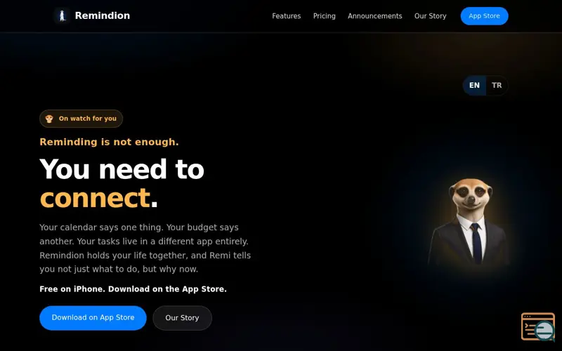 Screenshot of Remindion