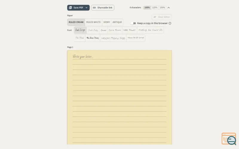 Screenshot of Lingerlet