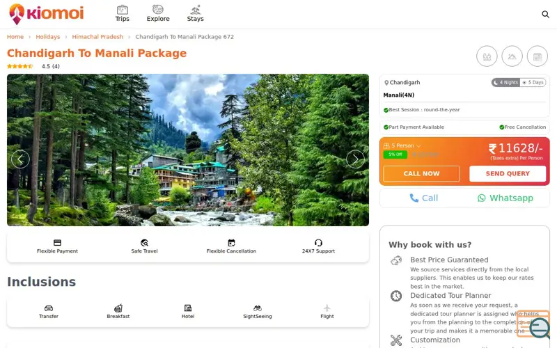 Screenshot of thekiomoi