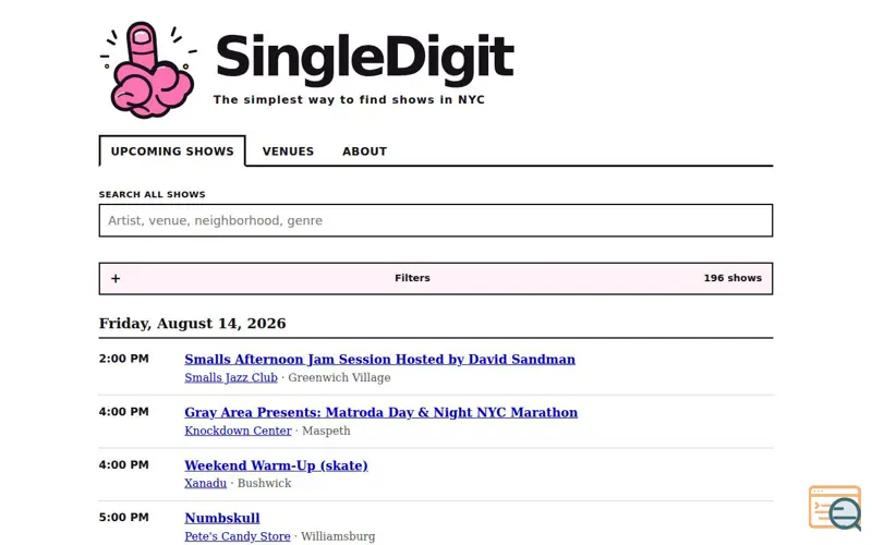 Screenshot of Singledigit