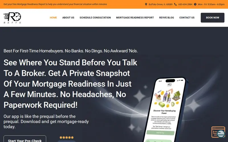 Screenshot of Revve, a launch using VideoPress