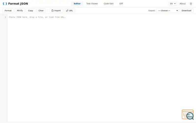 Screenshot of Format JSON