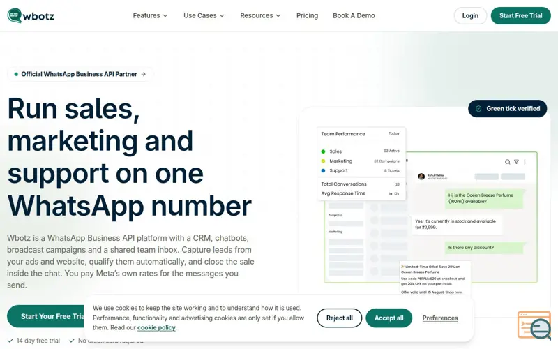 Screenshot of Wbotz