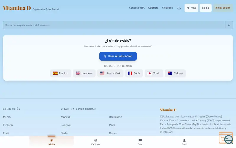 Screenshot of VitaminD Explorer