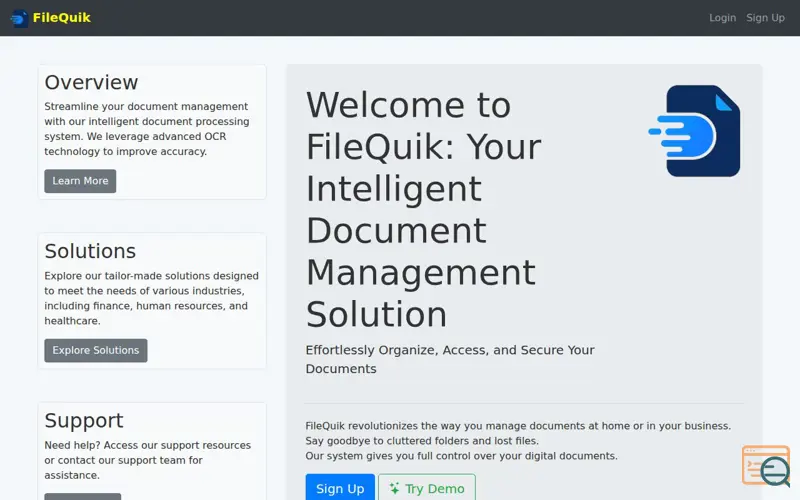 Screenshot of FileQuik