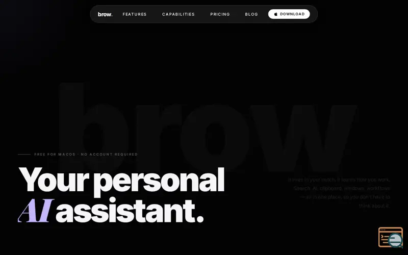 Screenshot of brow