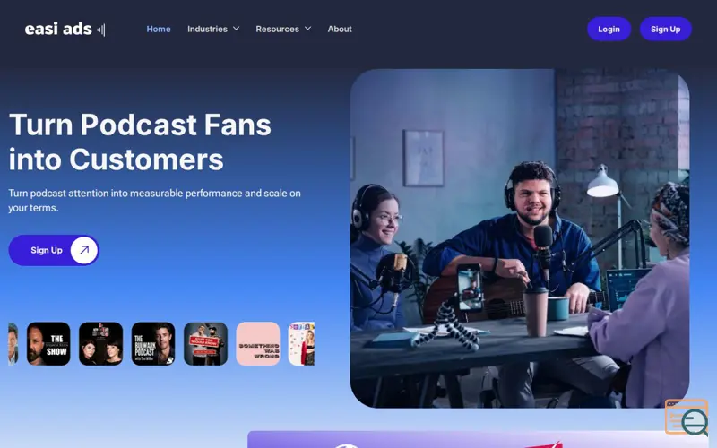 Screenshot of Easi Ads