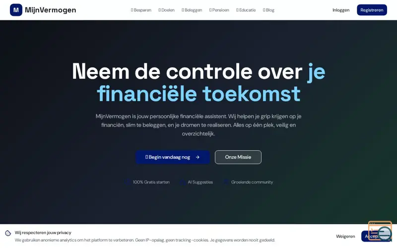 Screenshot of MijnVermogen