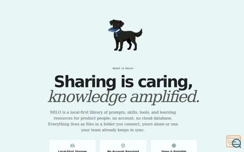 Screenshot of MILO