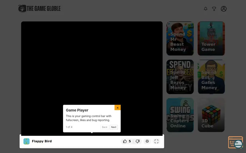 Screenshot of TheGameGloble