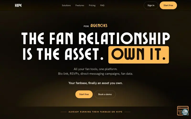 Screenshot of HIIPE.io