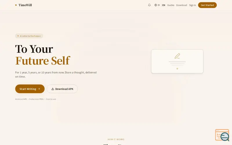 Screenshot of TimeWill