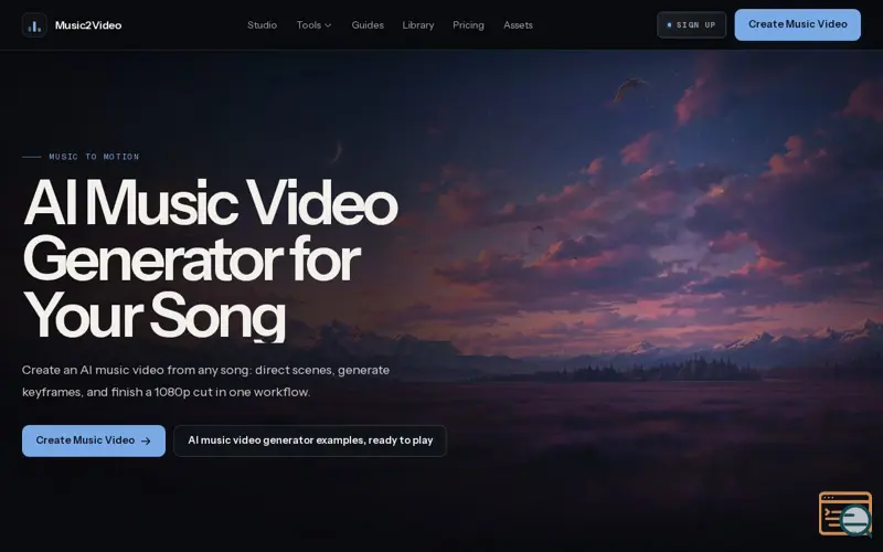 Screenshot of Turn Any Song Into an AI Music Video