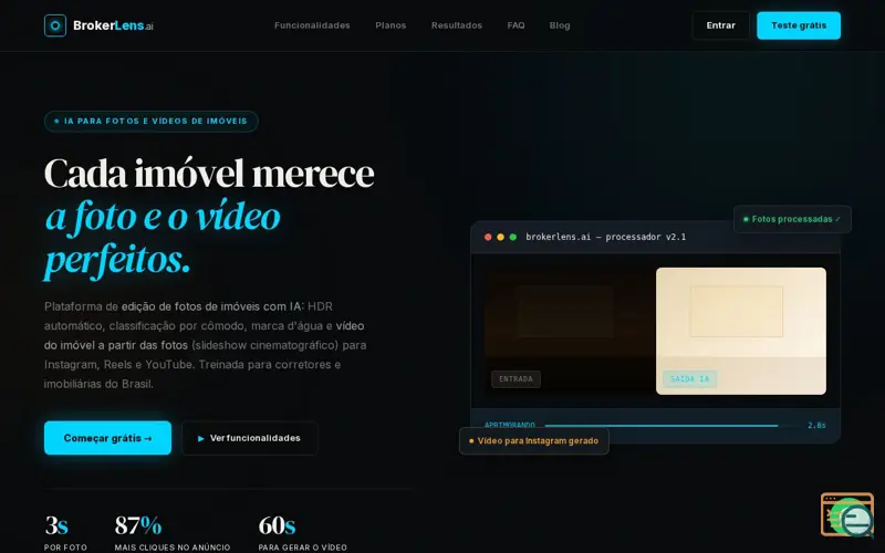 Screenshot of BrokerLens
