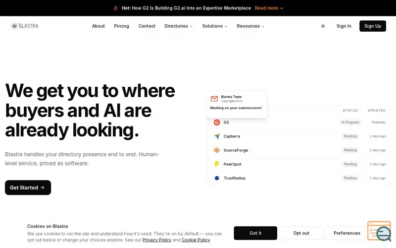 Screenshot of Blastra