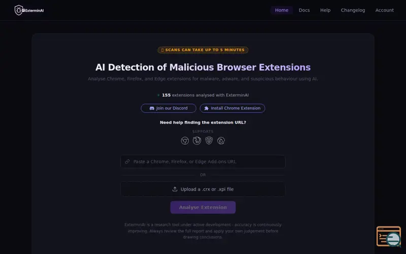 Screenshot of ExterminAI
