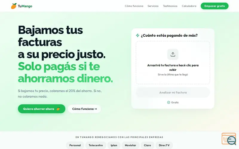 Screenshot of TuMango