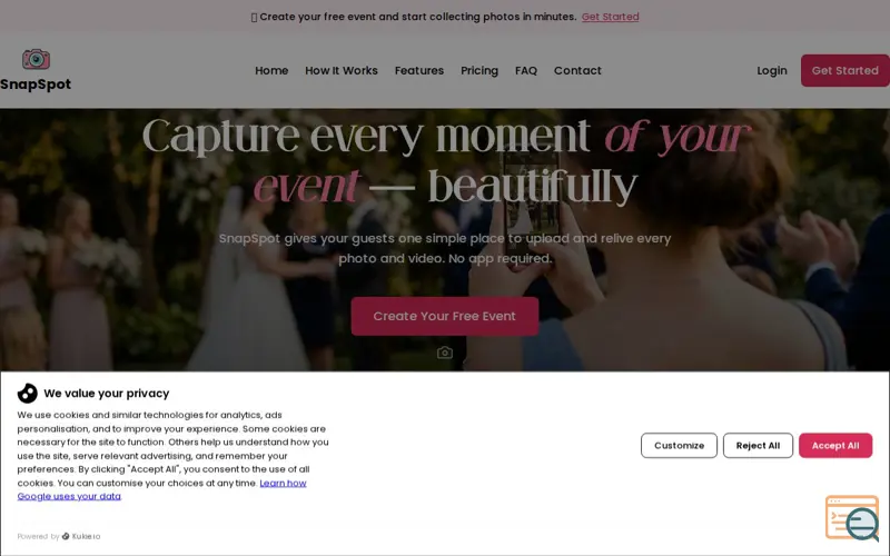 Screenshot of SnapSpot
