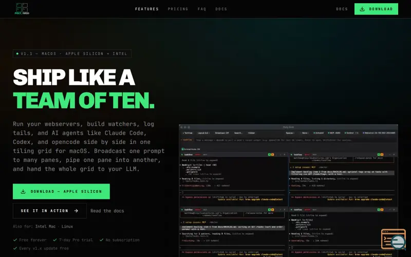Screenshot of Poly Grid