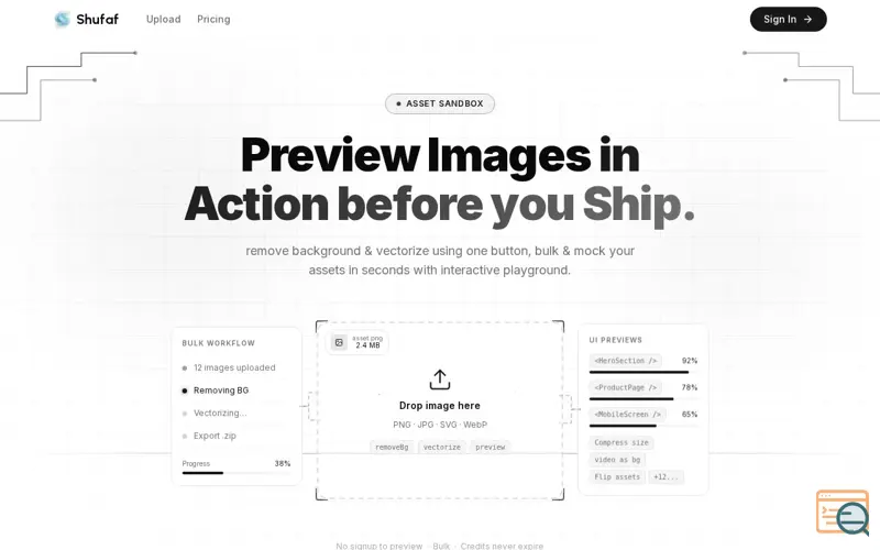 Screenshot of Shufaf