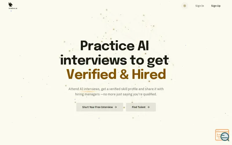 Screenshot of Intelea AI