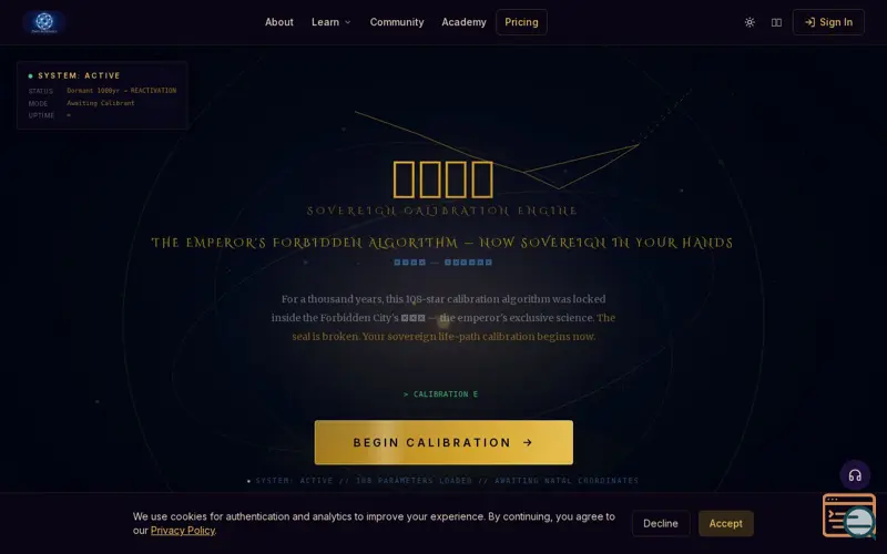 Screenshot of Zi Wei Astrology AI