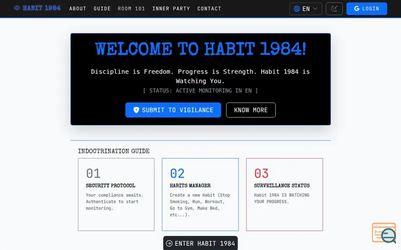 Screenshot of Habit 1984