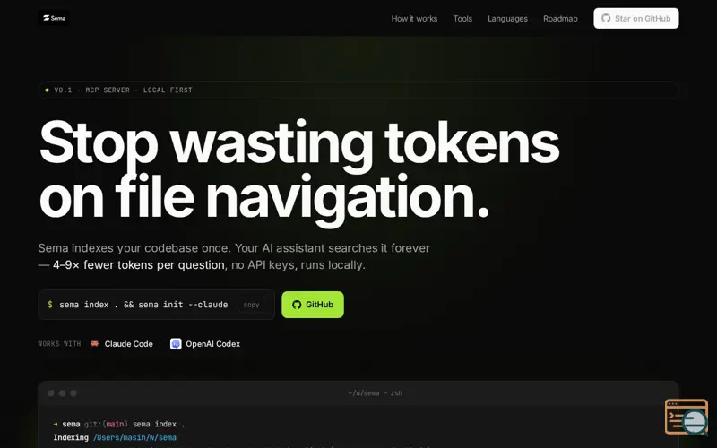 Screenshot of Sema