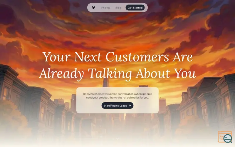 Screenshot of ReplyRaven