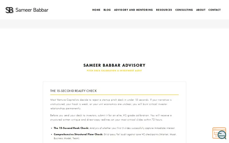 Screenshot of Sameer Babbar