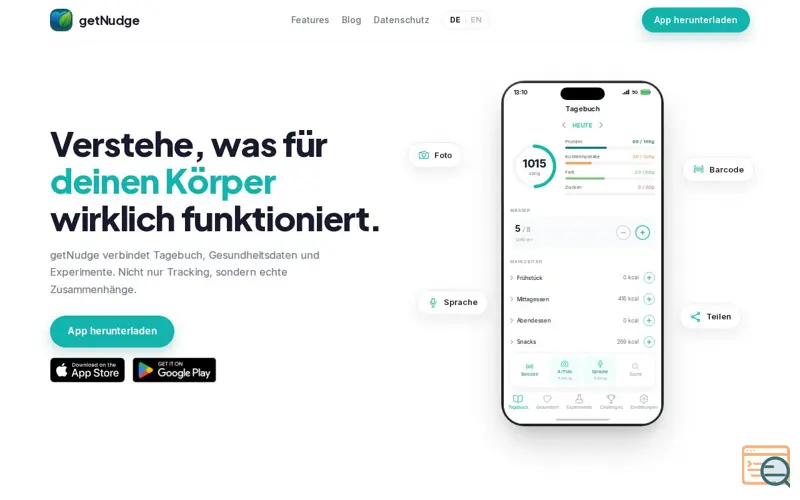 Screenshot of getNudge