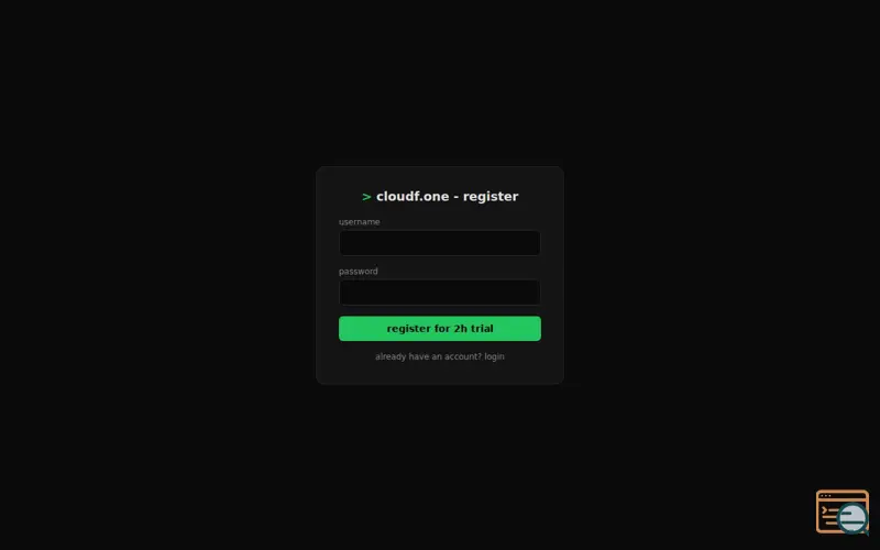 Screenshot of cloudf.one